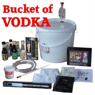 Vodka Making Kit 5L   Homebrew High Alcohol Alcotec 20% Moonshine Ice 