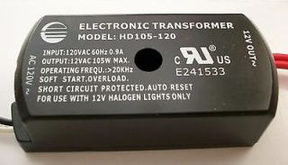 UNITS) 150W ELECTRONIC LOW VOLTAGE HALOGEN TRANSFORMER 120V   12V