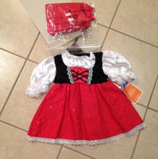 Little Red Riding Hood Toddler Halloween Costume 2T 3T