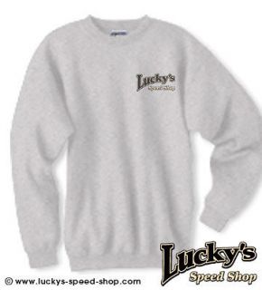 Luckys Speed Shop Sweatshirt Hot Rod Rat Rod Flathead