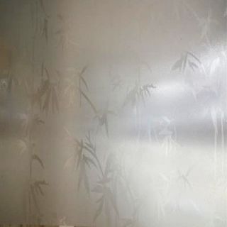   10ft 20ft Privacy Decorative Frosted Glass Window Film Lucky Bamboo
