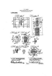 Ludwig Snare Drum 1920s Patent Print Drawing