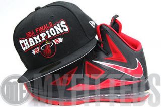 Miami Heat 2012 NBA Finals Champions Lebron X 10 Matching New Era Hat 