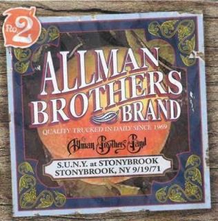 ALLMAN BROTHERS BAND   SUNY AT STONYBROOK 9/19/71 (LIVE) [CD NEW]