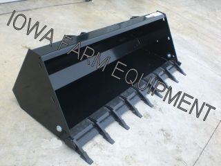 84 Alo Skid Steer Quick Attach Material Bucket For Tractor Front End 