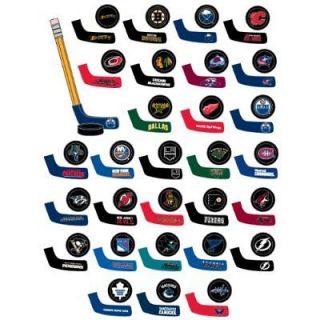 NHL Mini Table Pencil Top Hockey Blade & Puck   All 30 Team Logo   You 