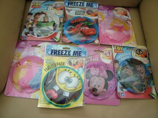 Disney character lunch box freezer/cool pack  great for school/pre sch 