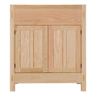 30 Unfinished Mission Hardwood Cabinet   Cabinet Only