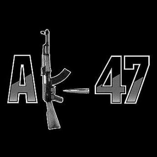   62×39mm assault rifle machine gun SCREEN PRINTED TEE sz L