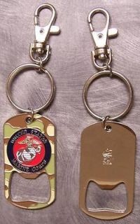   Key Ring & Bottle Opener combination U S Marine Corps USMC NEW
