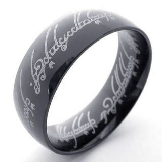 Lord of the Rings Mens Stainless Steel Ring Size 7,8,9,10,11,12,13 