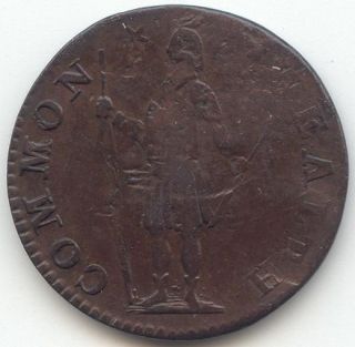 1788 Massachusetts Half Cent, VF Details