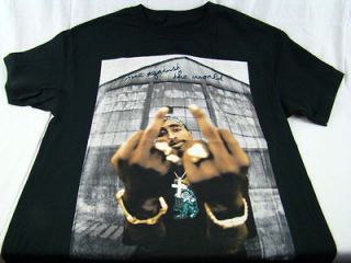 Mens Tupac Shakur Makaveli Old School Rap Hip Hop T Shirts Any Size M 