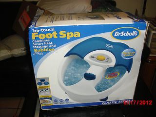 Dr. Scholls Toe Touch Foot Spa with bubbles, heat massage
