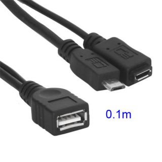 Micro USB Host OTG Cable w/USB power S2 i9100 S3 i9300 i9220 i9250 