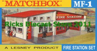 Matchbox Poster Display Sign for MF 1 Fire Station Set