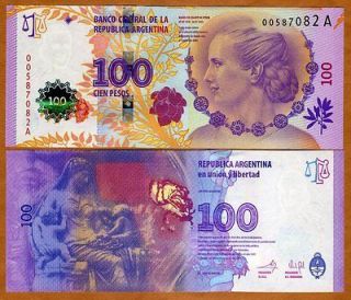 Argentina, 100 Pesos, ND (2012), P New, UNC Commemorative, Evita