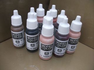 10 X VALLEJO MODEL COLOR ACRYLIC PAINTS CHOOSE ANY 10