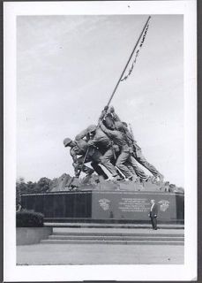   Photo Roadside Marine Corps Iwo Jima Flag Raising Statue 002678