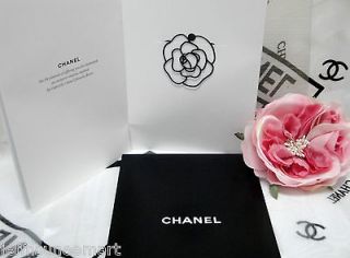   CHANEL CAMELLIA FLOWER Black Metal Bookmark VIP Limited collection NEW