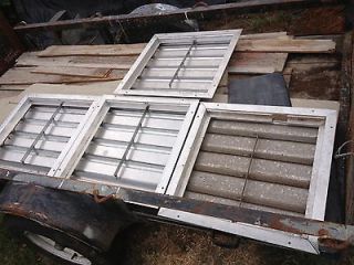 NOS 23 1/8x 23 1/8 ADJUSTABLE ALUMINUM LOUVERED VENTS