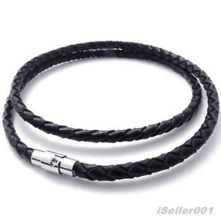 mens leather necklace in Mens Jewelry