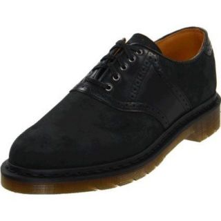 Dr. Martens Mens Dillan Brogue Saddle Lace Up Oxford Shoes Black Kaya 