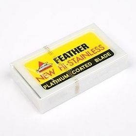 Feather Hi Stainless Double Edge DE Razor Blades Made In JAPAN New