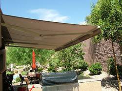   AWNING 12 X 10 (3.65M X 3M) SOLID SAND COLOR PATIO AWNING