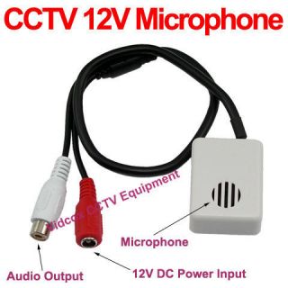   Sensitivty Mini Spy CCTV Microphone Mic for CCTV Security Camera