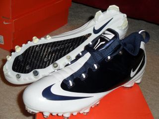 NEW Mens Nike Air Zoom Vapor Carbon Fly TD Football Cleats White Navy 
