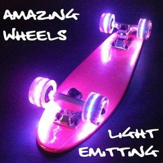 LED Light Emitting Skate board Wheels 56 x 32mm save your pennies at 