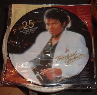 MICHAEL JACKSON THRILLER 25TH ANNIVERSARY PICTURE DISC ALBUM/VINYL/LP 