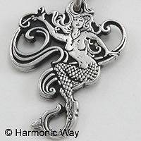 DRUID MERMAID Pendant Necklace Myth, Magic & Power Dahud Pagan Goddess 