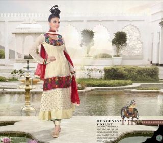 Pakistani Indian Ladies Designer Gherdar Anarkali with Full Length 