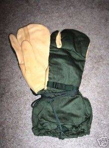   Surplus Army Cold Weather Trigger Finger Hunting Gloves Mittens