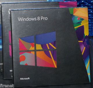 NEW RETAIL BOX Windows 8 PRO w/ Bonus MEDIA CENTER x32/x64 Upgrade XP 