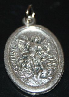 St. Michael the Archangel Medal Oxidized Silver Made in Italy
