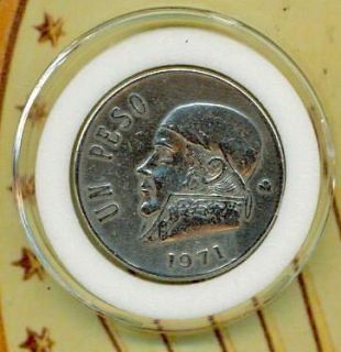 1971 un one peso mexico estados unidos mexicanos coin