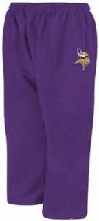 Minnesota Vikings NFL Team Apparel Purple Fleece Sweat Pants Big 