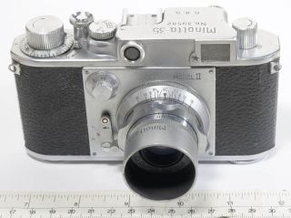 Minolta 35 Model II Leica copy Rangefinder Camera & M39 Rokkor 45mm f 
