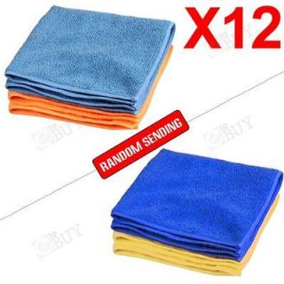 12X Microfiber Lint Cloths Car Valeting Polishing Towel