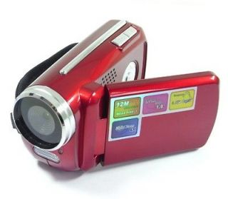 Mini Digital Video Camera DV Camcorder 12MP 4xZoom 1.8 LCD Red Child 