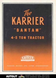 1957 Karrier Bantam 4 5 Ton Tractor COE Truck Brochure