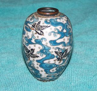 Beautiful Antique Miniature Chinese Cloisonne Vase
