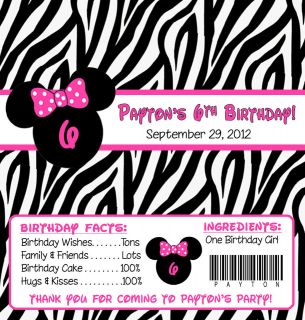Minnie Mouse  Birthday Party Supplies on Specialty Services Printing   Personalization Invitations