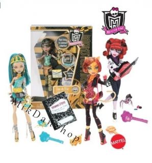 Monster High Doll   Nefera de Nile, Operetta, Cleo de Nile, Toralei 