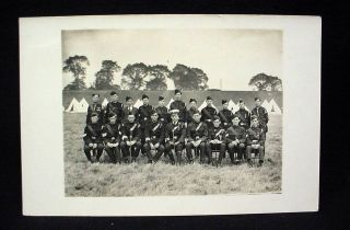   Photo British Military Postcard Pre WW1 Soldiers In Uniforms Navy