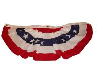 NEW Heath Outdoor 1 1/2  by 3 Feet Pleated Poly/Cotton Fan Flag #25422