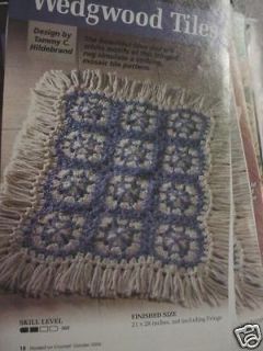Wedgwood Tiles Mosaic Rug Crochet Pattern